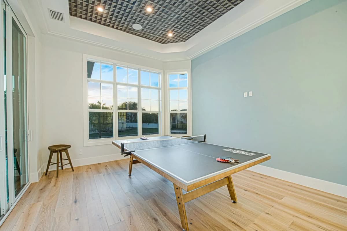 Game room with table tennis