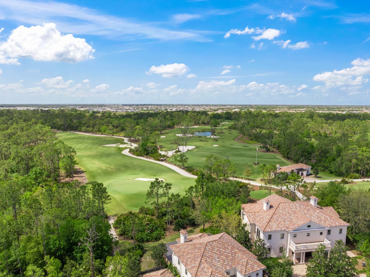 Concession Golf Lodges aerial view 2