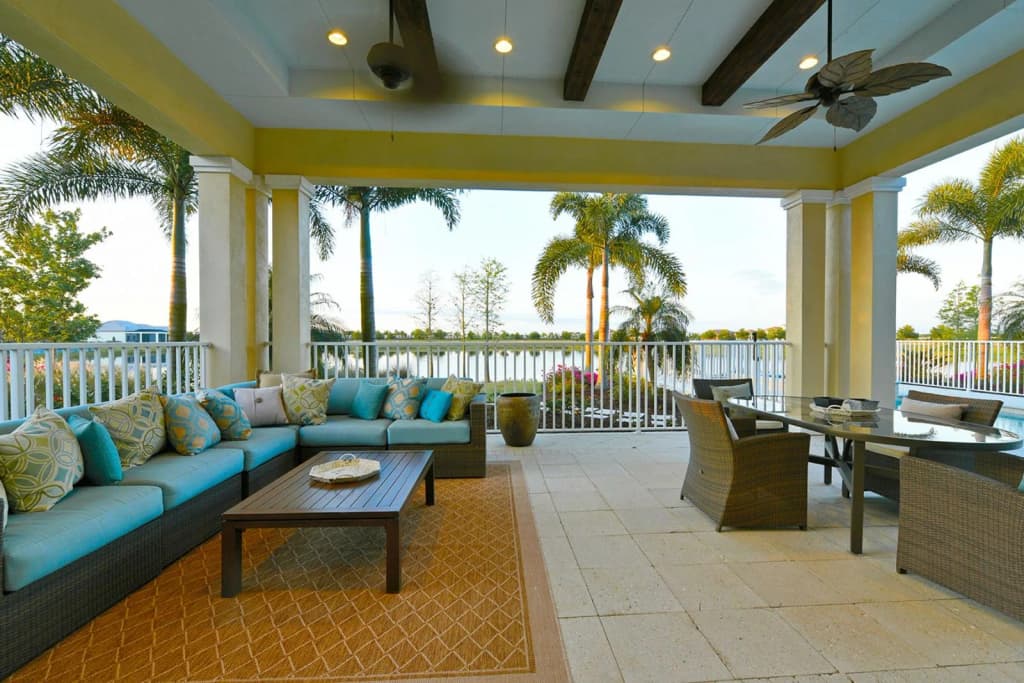 Covered lanai at The Windward